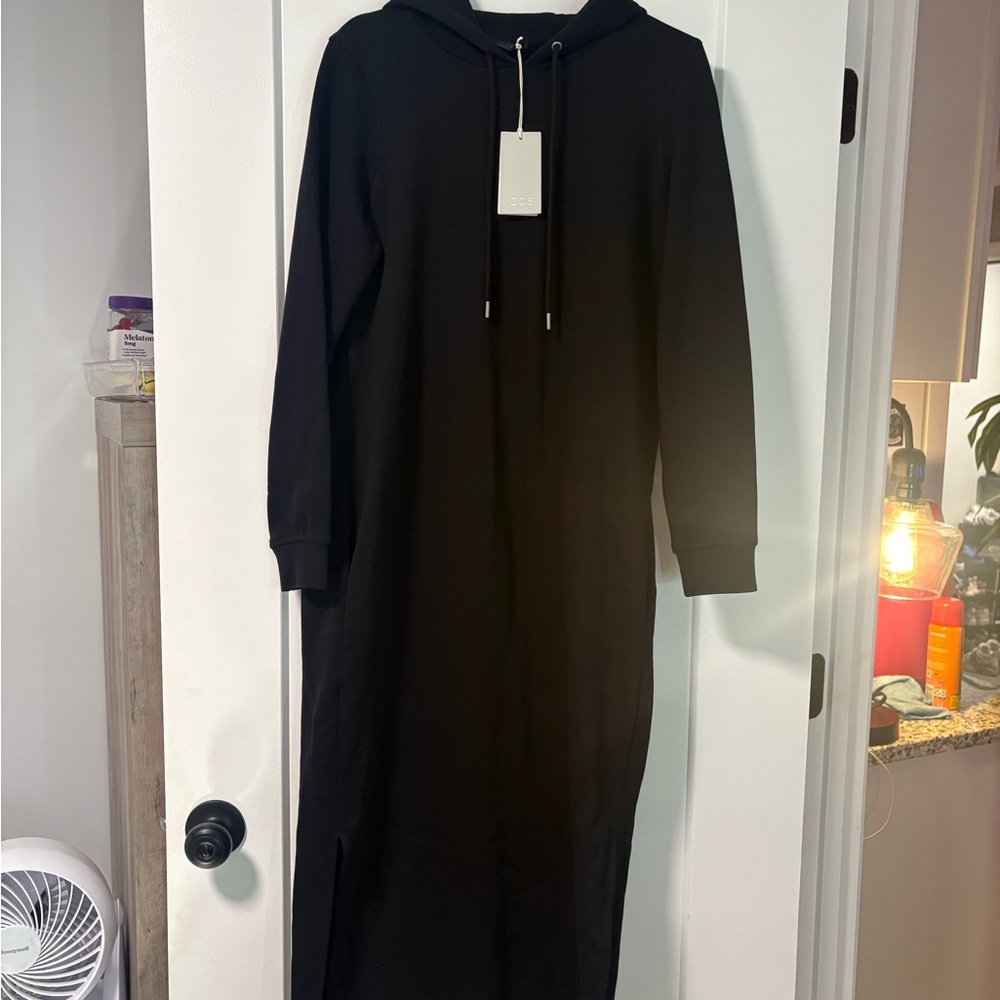 COS Charcoal Hooded Dress